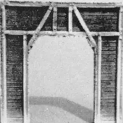 Pre-Size 483-201 Single Track Tunnel Portal Timber 2-1/2 x 2-3/8 6.2 x 5.9cm - Your Source for Gaming Essentials* Trains