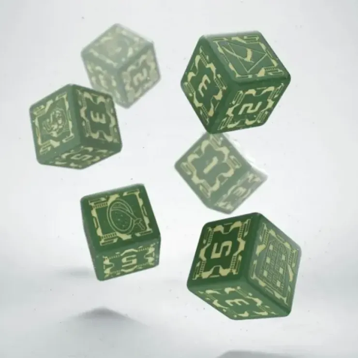 Dice>Q-Workshop Battletech House Liao D6 Dice Set (6 Piece Set) - Your Source for Gaming Essentials