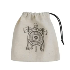 Dice>Q-Workshop Dice Bag - Orc Beige with Black - Your Source for Gaming Essentials