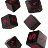 Dice>Q-Workshop Essential RPG Dice Set - Cyberpunk Red (6 Piece Set) - Your Source for Gaming Essentials