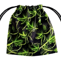 Dice>Q-Workshop Fullprint Forest Dice Bag - Black with Green - Your Source for Gaming Essentials