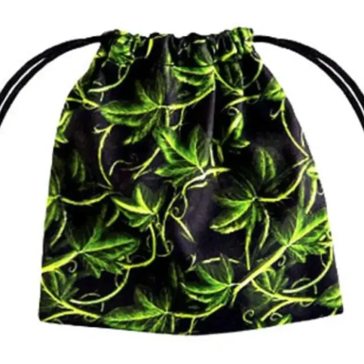 Dice>Q-Workshop Fullprint Forest Dice Bag - Black with Green - Your Source for Gaming Essentials