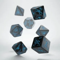 Dice>Q-Workshop Ingress Dice Set: Resistance (7 Piece Set) - Your Source for Gaming Essentials