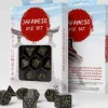 Dice>Q-Workshop Japanese Dice Set: Deep Night Firefly (7-Piece Polyhedral Set) - Your Source for Gaming Essentials