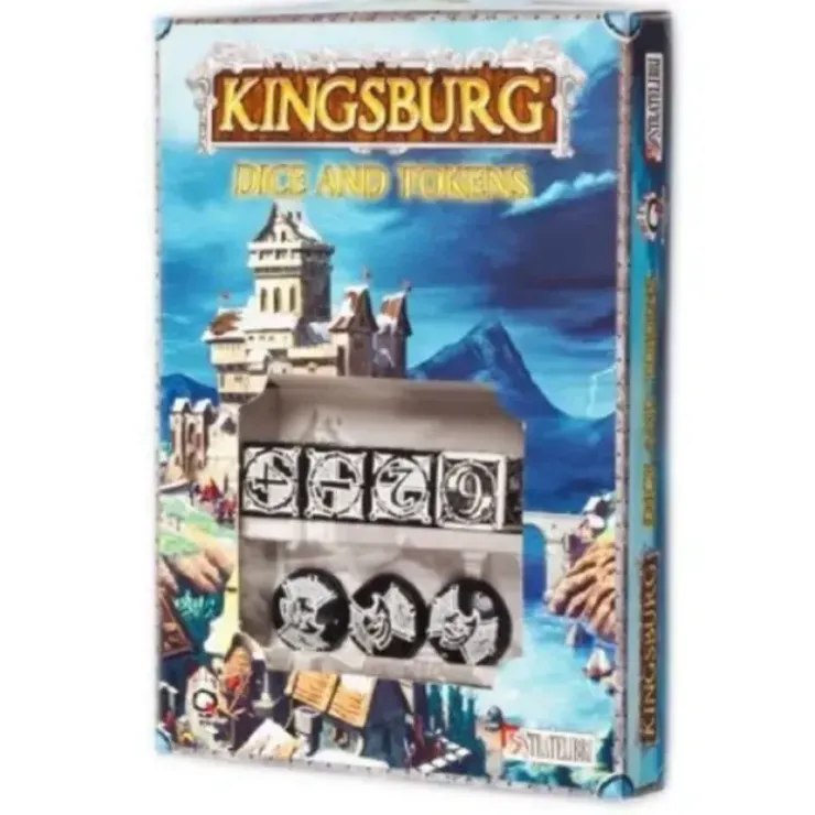 Dice>Q-Workshop Kingsburg Dice and Tokens Set - Black - Your Source for Gaming Essentials