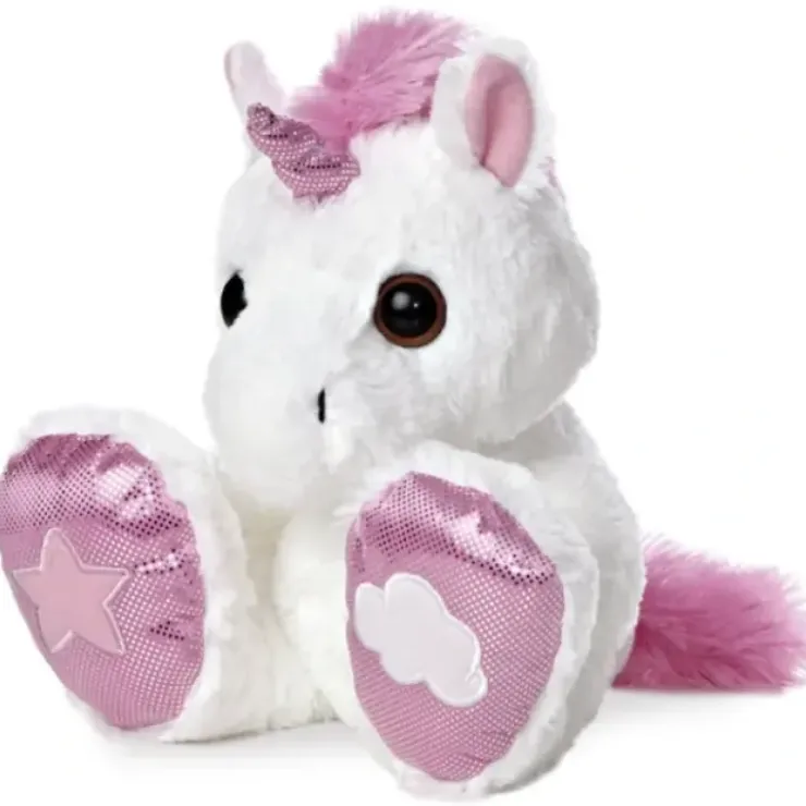 Toys>Rainbow Taddle Toes 10" Aurora Plush Pink and White Unicorn - Your Source for Gaming Essentials
