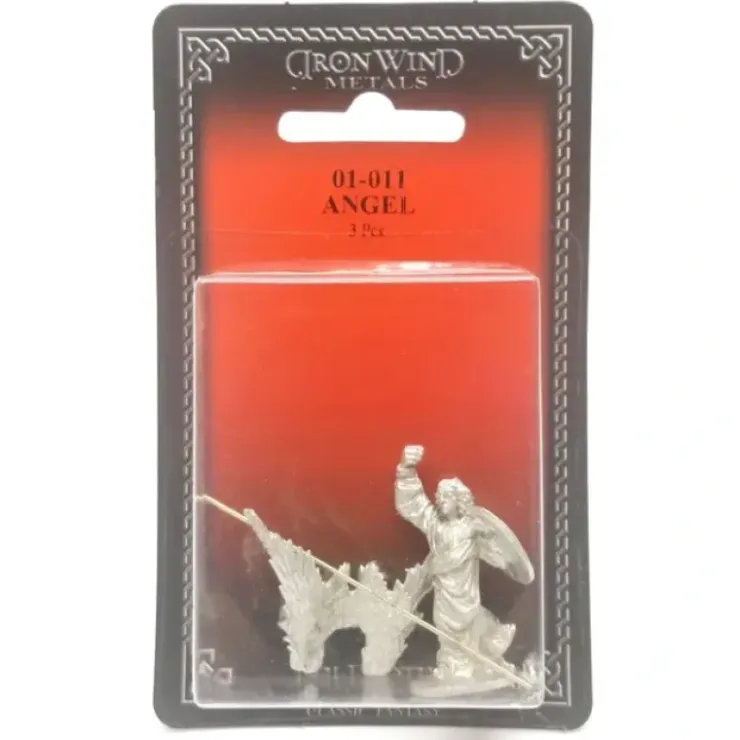 Tabletop Miniatures>Ral Partha Angel #01-011 Unpainted Classic Fantasy RPG D&D Metal Figure - Your Source for Gaming Essentials