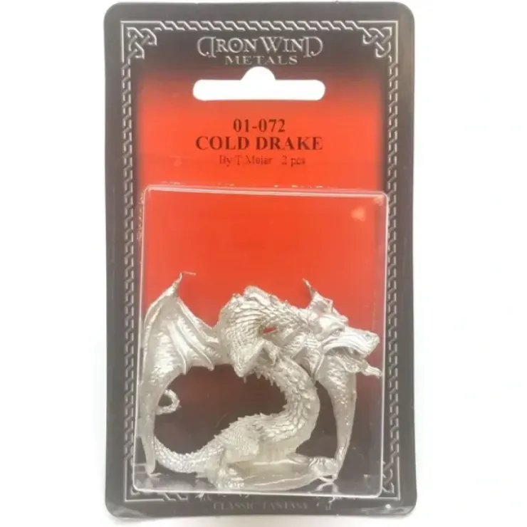 Tabletop Miniatures>Ral Partha Cold Drake - Dragon #01-072 Unpainted Classic Fantasy Metal Figure - Your Source for Gaming Essentials