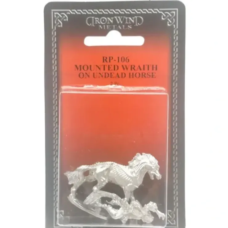 Tabletop Miniatures>Ral Partha Mounted Wraith on Undead Horse #RP-106 Unpainted Metal Figures - Your Source for Gaming Essentials