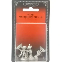 Tabletop Miniatures>Ral Partha Mushroom Men (4 Pieces) 01-046 Unpainted Classic Fantasy Metal Figure - Your Source for Gaming Essentials