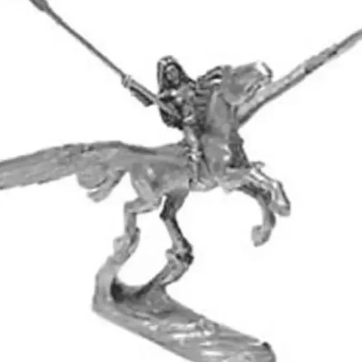 Tabletop Miniatures>Ral Partha Pegasus and Mounted Valkyrie #01-181 Unpainted Fantasy Metal Figure - Your Source for Gaming Essentials