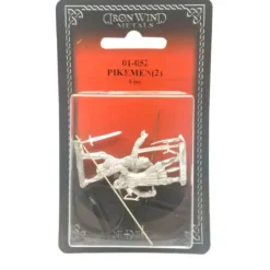Tabletop Miniatures>Ral Partha Pikemen (2 Pieces) #01-052 Unpainted Classic Fantasy RPG Metal Figure - Your Source for Gaming Essentials