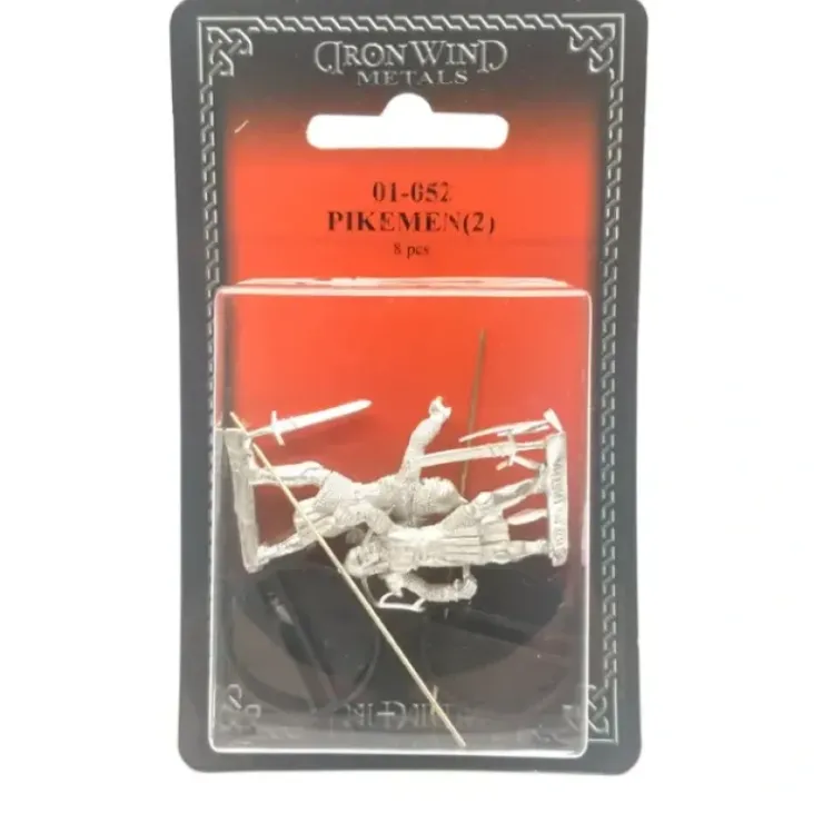 Tabletop Miniatures>Ral Partha Pikemen (2 Pieces) #01-052 Unpainted Classic Fantasy RPG Metal Figure - Your Source for Gaming Essentials