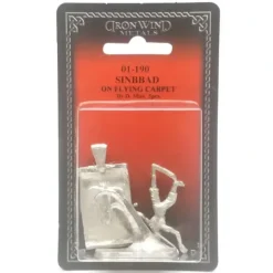 Tabletop Miniatures>Ral Partha Sinbad on Flying Carpet 01-190 Unpainted Classic Fantasy Metal Figure - Your Source for Gaming Essentials