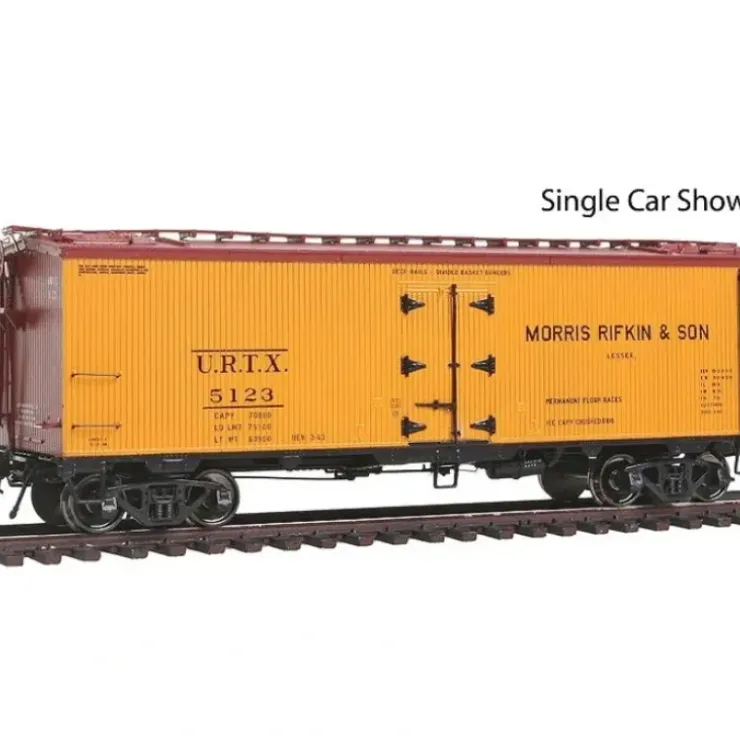 Rapido Trains 121016 HO Morris Rifkin URTX 37' Wood Meat Reefer (4) - Your Source for Gaming Essentials* Trains