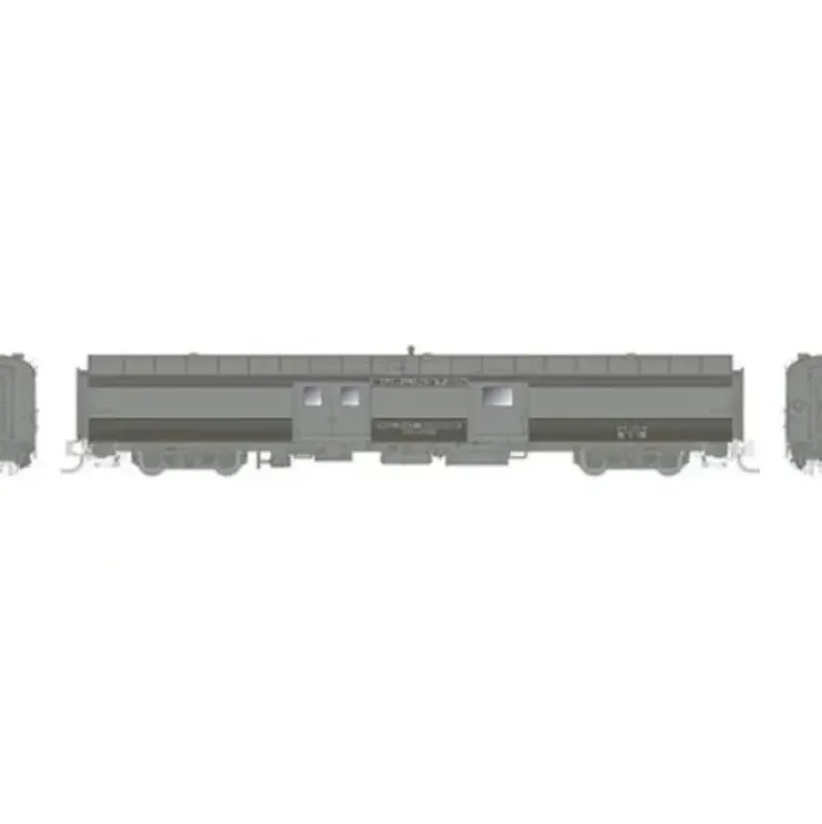 Rapido Trains 506012 N Chicago, Burlington & Quincy 73' Smooth Side Baggage #993 - Your Source for Gaming Essentials* Trains