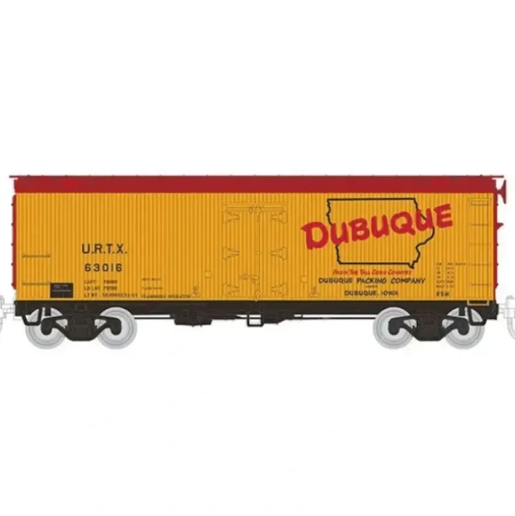 Rapido Trains 521008 N Dubuque Packing URTX 37' Wood Meat Reefer (4) - Your Source for Gaming Essentials* Trains