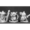 Tabletop Miniatures>Reaper Miniature Mouslings: (3) Wizard, Archer, Warrior #03529 Dark Heaven Metal - Your Source for Gaming Essentials