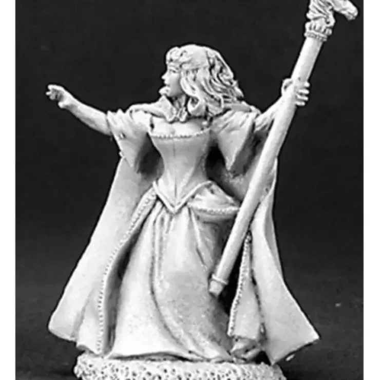 Tabletop Miniatures>Reaper Miniatures Aeslin, 1/2 Elf Wizardess #03159 Dark Heaven Unpainted Metal - Your Source for Gaming Essentials