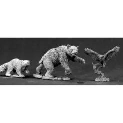 Tabletop Miniatures>Reaper Miniatures Animal Companions I (3 Figures) 03456 Unpainted Metal Mini - Your Source for Gaming Essentials