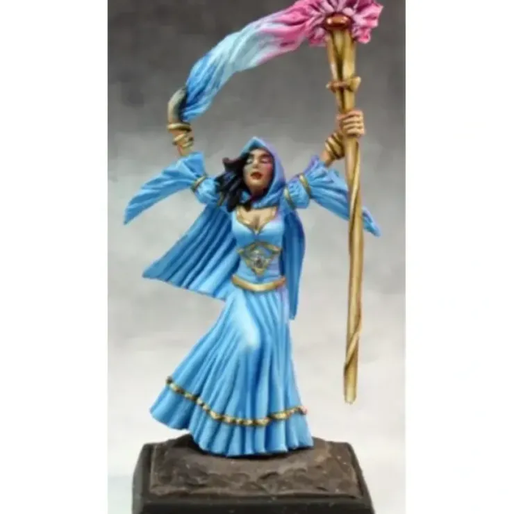 Tabletop Miniatures>Reaper Miniatures Arcanamirim Wizard #60135 Pathfinder Miniatures Unpainted Mini - Your Source for Gaming Essentials