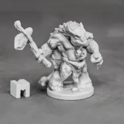 Tabletop Miniatures>Reaper Miniatures Armorback Barbarian (Ankylosaurus) #03876 Unpainted Metal Mini - Your Source for Gaming Essentials