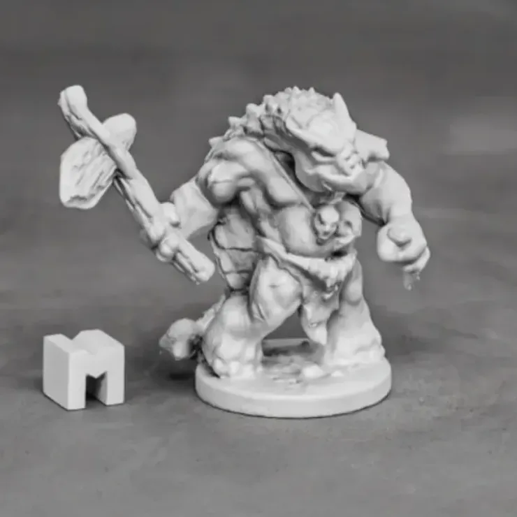Tabletop Miniatures>Reaper Miniatures Armorback Barbarian (Ankylosaurus) #03876 Unpainted Metal Mini - Your Source for Gaming Essentials