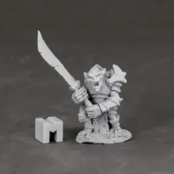 Tabletop Miniatures>Reaper Miniatures Armored Goblin Leader#03849 Dark Heaven Unpainted Metal - Your Source for Gaming Essentials