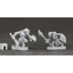 Tabletop Miniatures>Reaper Miniatures Armored Goblin Spearmen #03850 Dark Heaven Unpainted Metal - Your Source for Gaming Essentials