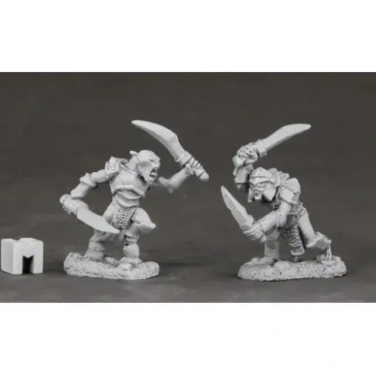 Tabletop Miniatures>Reaper Miniatures Armored Goblin Swordsmen #03851 Dark Heaven Unpainted Metal - Your Source for Gaming Essentials