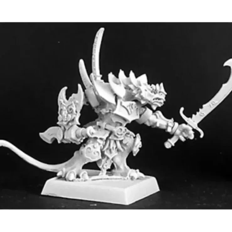 Tabletop Miniatures>Reaper Miniatures Audt, Reptus Sergeant #14222 Reptus Unpainted RPG Mini Figure - Your Source for Gaming Essentials
