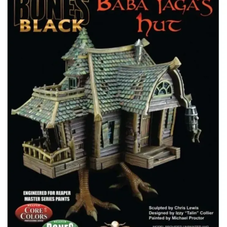 Tabletop Miniatures>Reaper Miniatures Baba Yaga's Hut #44130 Bones Black Deluxe Boxed Set Model - Your Source for Gaming Essentials