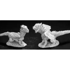 Tabletop Miniatures>Reaper Miniatures Baby Dragons (2) #02854 Dark Heaven Unpainted Metal Figure - Your Source for Gaming Essentials