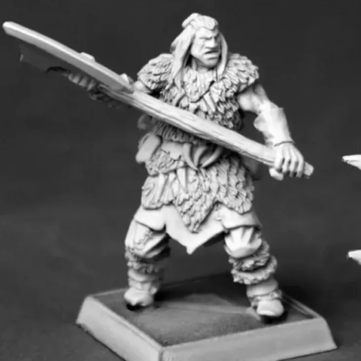 Tabletop Miniatures>Reaper Miniatures Barbarian Axeman of Icingstead 14620 Icingstead Unpainted Mini - Your Source for Gaming Essentials