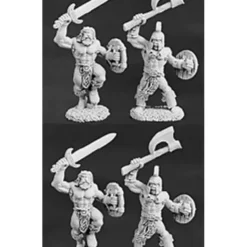 Tabletop Miniatures>Reaper Miniatures Barbarians 4 Pcs 06037 Dark Heaven Army Packs Unpainted Metal - Your Source for Gaming Essentials