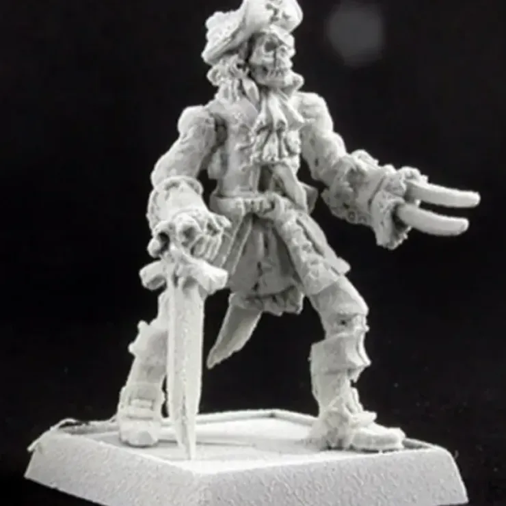 Tabletop Miniatures>Reaper Miniatures Baron LeBone, Razig Captain #14218 Razig Unpainted D&D Mini - Your Source for Gaming Essentials