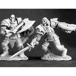 Tabletop Miniatures>Reaper Miniatures Barrow Warden (2 Pieces) #03220 Dark Heaven Unpainted Metal - Your Source for Gaming Essentials