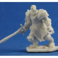 Tabletop Miniatures>Reaper Miniatures Barrow Warden 1 #77346 Bones Unpainted Plastic RPG Mini Figure - Your Source for Gaming Essentials