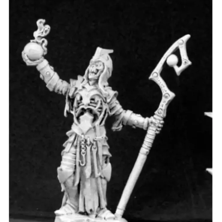 Tabletop Miniatures>Reaper Miniatures Barrow Warden Mystic #03428 Dark Heaven Unpainted Metal - Your Source for Gaming Essentials