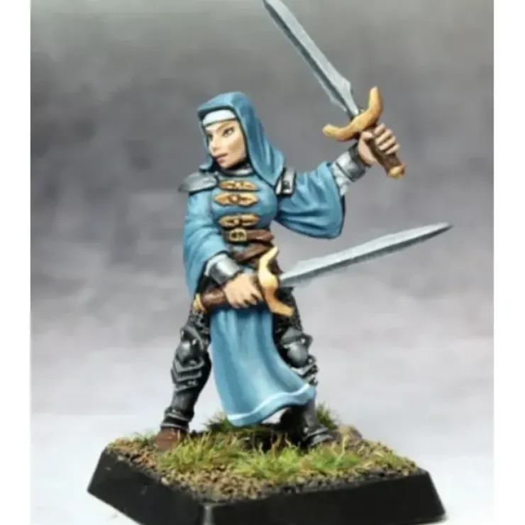 Tabletop Miniatures>Reaper Miniatures Battle Nun, Crusader Adept #14672 Warlord RPG Unpainted Figure - Your Source for Gaming Essentials