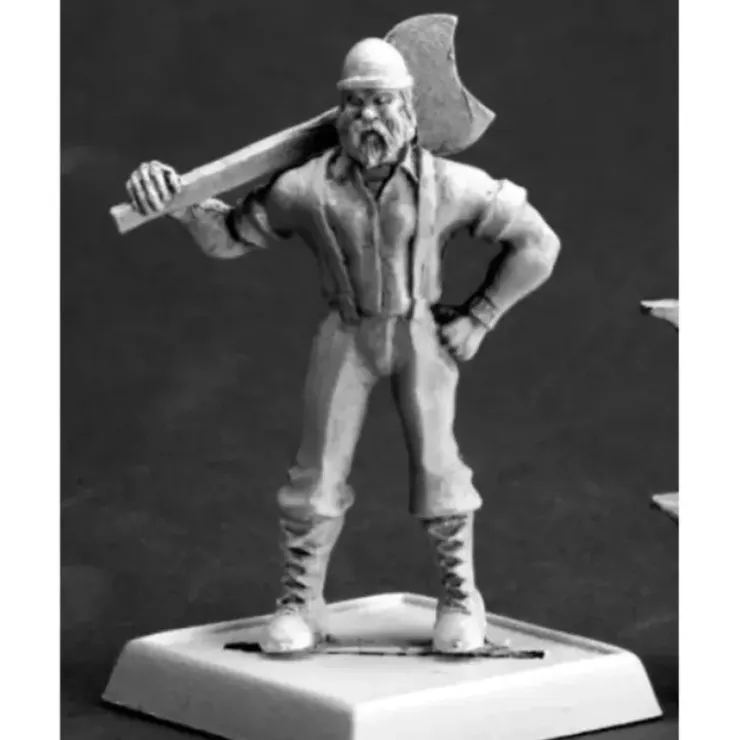 Tabletop Miniatures>Reaper Miniatures Bill Foster, Lumberjack #50268 Chronoscope D&D RPG Mini Figure - Your Source for Gaming Essentials