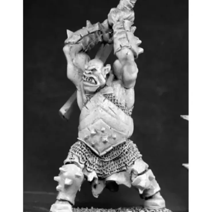 Tabletop Miniatures>Reaper Miniatures Black Orc Hero #03405 Dark Heaven Legends Unpainted Metal - Your Source for Gaming Essentials