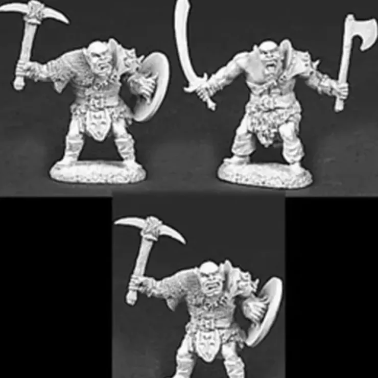 Tabletop Miniatures>Reaper Miniatures Black Orc 3 Pieces #06038 Dark Heaven Army Pack Metal - Your Source for Gaming Essentials
