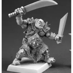 Tabletop Miniatures>Reaper Miniatures Black Orc Tundra Stalker #14640 Kargir Unpainted RPG D&D Mini - Your Source for Gaming Essentials