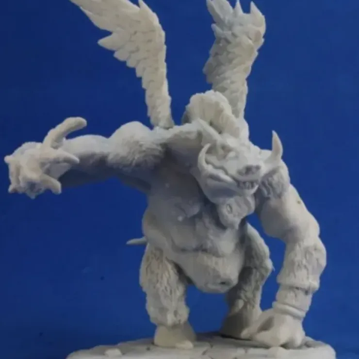 Tabletop Miniatures>Reaper Miniatures Boar Demon #77308 Bones Unpainted Plastic D&D RPG Mini Figure - Your Source for Gaming Essentials