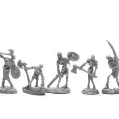 Tabletop Miniatures>Reaper Miniatures Bog Skeletons (5 Pieces) #44115 Unpainted Plastic Mini Figure - Your Source for Gaming Essentials