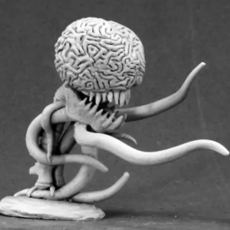 Tabletop Miniatures>Reaper Miniatures Brain Horror #03477 Dark Heaven Legends Unpainted Metal Figure - Your Source for Gaming Essentials