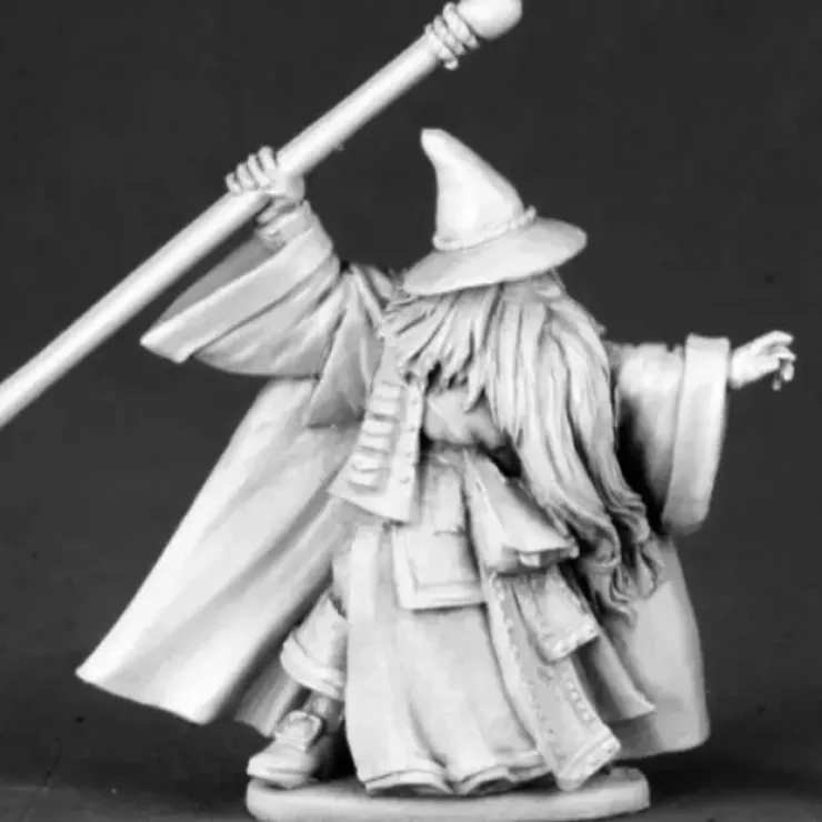 Tabletop Miniatures>Reaper Miniatures Brandle Birchstaff Arch Mage 03505 Dark Heaven Unpainted Mini - Your Source for Gaming Essentials