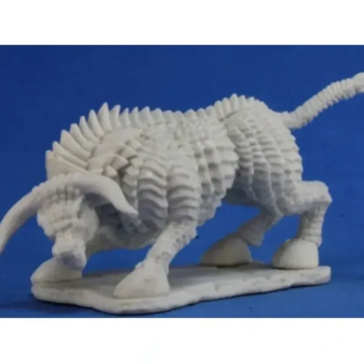 Tabletop Miniatures>Reaper Miniatures Brass Bull #77256 Bones Unpainted Plastic D&D RPG Mini Figure - Your Source for Gaming Essentials