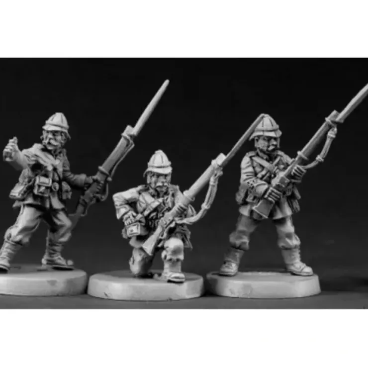 Tabletop Miniatures>Reaper Miniatures British Colonial Riflemen #50029 Chronoscope RPG Mini Figure - Your Source for Gaming Essentials